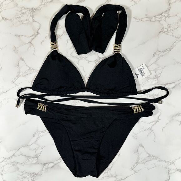 Dolcessa Black Medusa M/L Bikini $250 - Picture 12 of 16